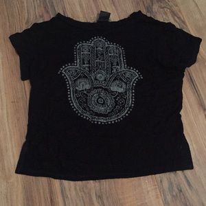 Hamsa Hand Cropped Tee